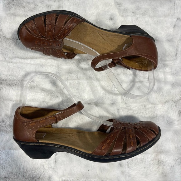 Clark’s Brown Leather Women's Shoes size 9.5W - Picture 6 of 6